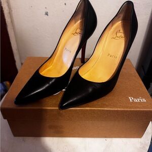 Kate Christian Louboutin Heels Black